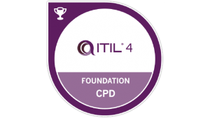 itil 4 foundation badge cpd transparent logo png