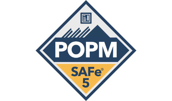 safe for PO PM product owners managers POPM badge sclaed agile transparent logo png