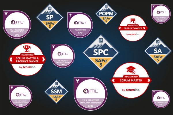 verify your acclaim digital badges achievement certification exam passing valueinsights switzerland training agile itil scrum safe