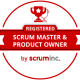 agile registered scrum master product owner badge logo png RSM training certification official value insights