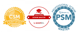 RSM, PSM I, CSM Scrum certificates