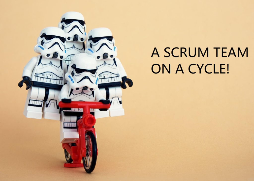 A Scrum team on a cycle!