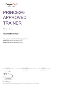 accredited official prince2 foundation practitioner training trainer affiliate company organization people cert axelos value insights romaric chardonneau